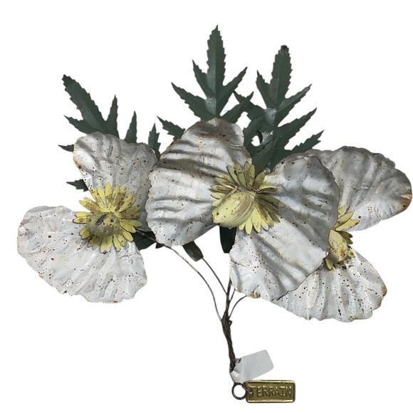 Anthropologie Terrain Other - Anthropologie Terrain Floral Iron Metal Decor